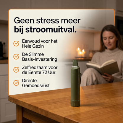 Compacte Waterfilter met accessoires