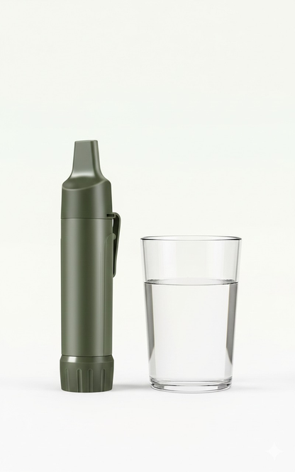 Compacte Waterfilter met accessoires