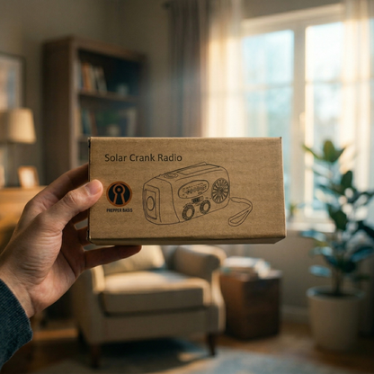 Opwindbare Noodradio met Powerbank & Zonnepaneel