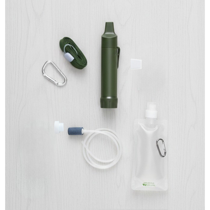 Compacte Waterfilter met accessoires